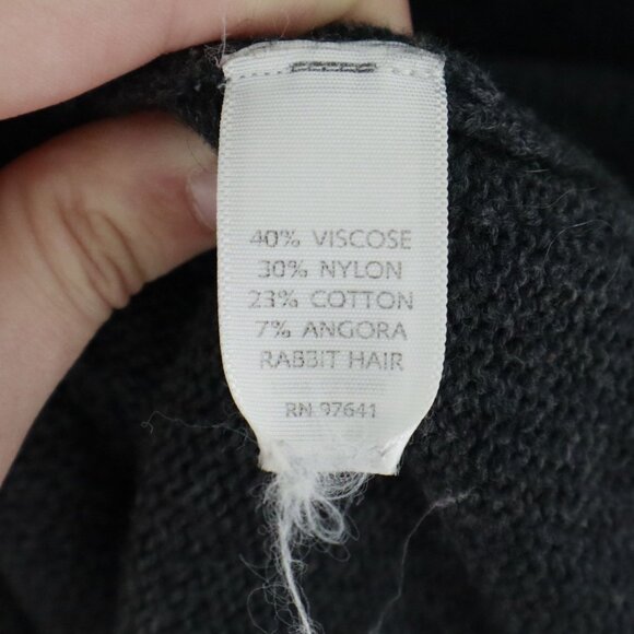 J. Jill Angora Cardigan XS Gray Boho Classic Timeless Elevated Basic Minimalist - Picture 4 of 16